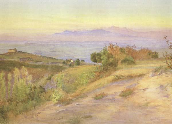 Mattew Ridley Corbet,ARA Volterra,looking towards the Pisan Hills (mk46) oil painting picture